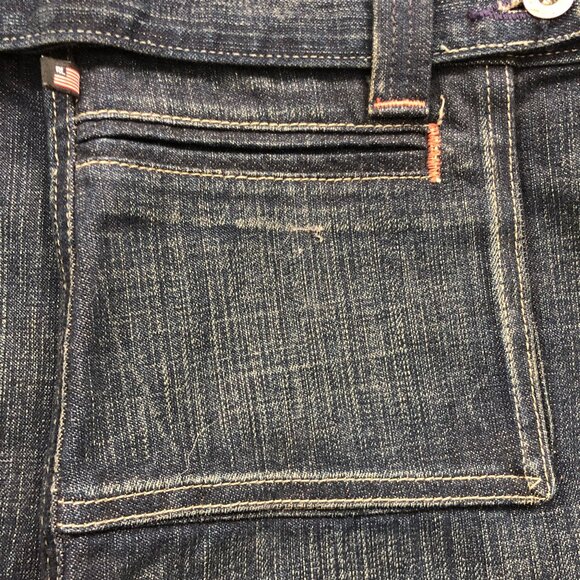 Ralph Lauren Monique Skirt Womens Plus 14 Dark Wash Denim Mini Flap Pockets - Picture 3 of 7